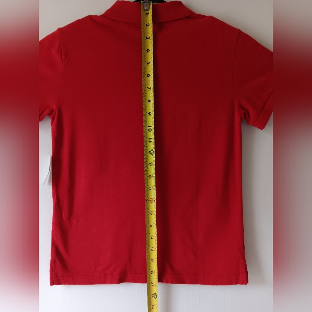 Disney Red Polo Shirt with Black Mickey Graphic - Picture 7 of 9